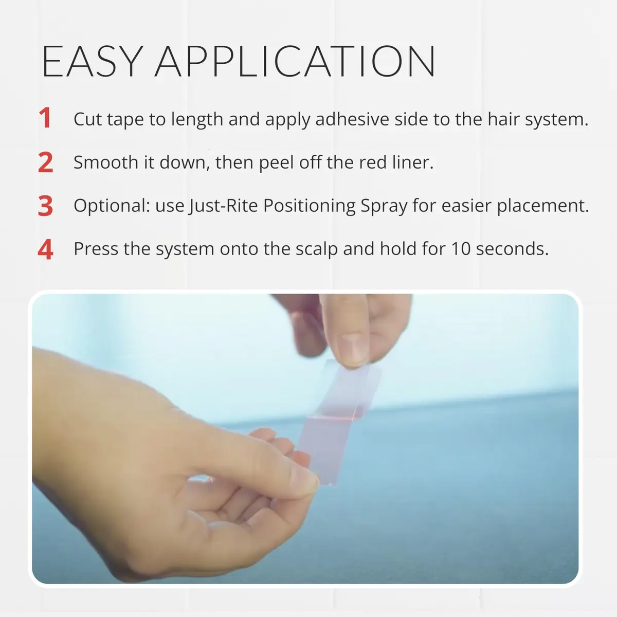Walker Tape Sensi-Tak Hairpiece Roll 1" x 36 Yards | Extended Wear Wig Adhesive for Poly Systems - view 5