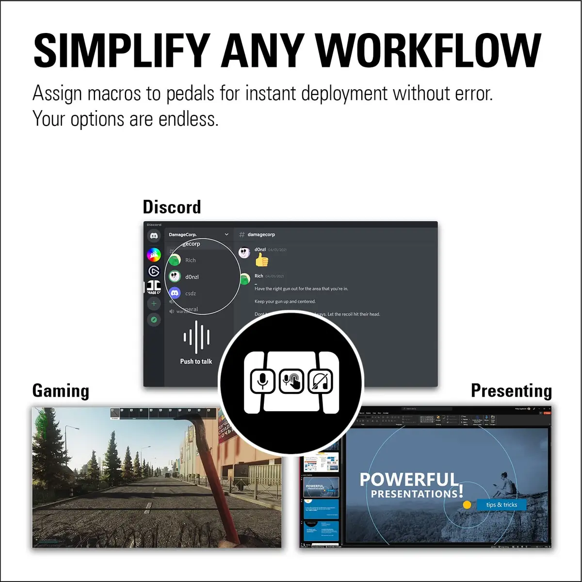 Elgato Stream Deck Pedal, 3 Hands-Free Macro Footswitches | Customizable, Hands-Free Control for Streaming & Apps - view 6