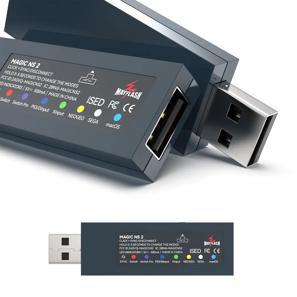 Mayflash Magic NS 2 Wireless Bluetooth USB Adapter for Switch & PC | Supports Xbox & PS5 Controllers - view 2
