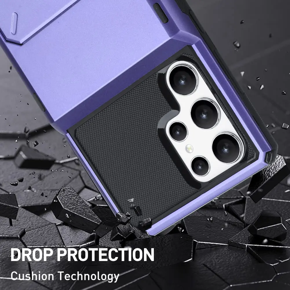 Marphe Wallet Case for Samsung Galaxy S22 Ultra with 4 Card Credit Holder | Double-Layer Shockproof & Card Slot - view 2
