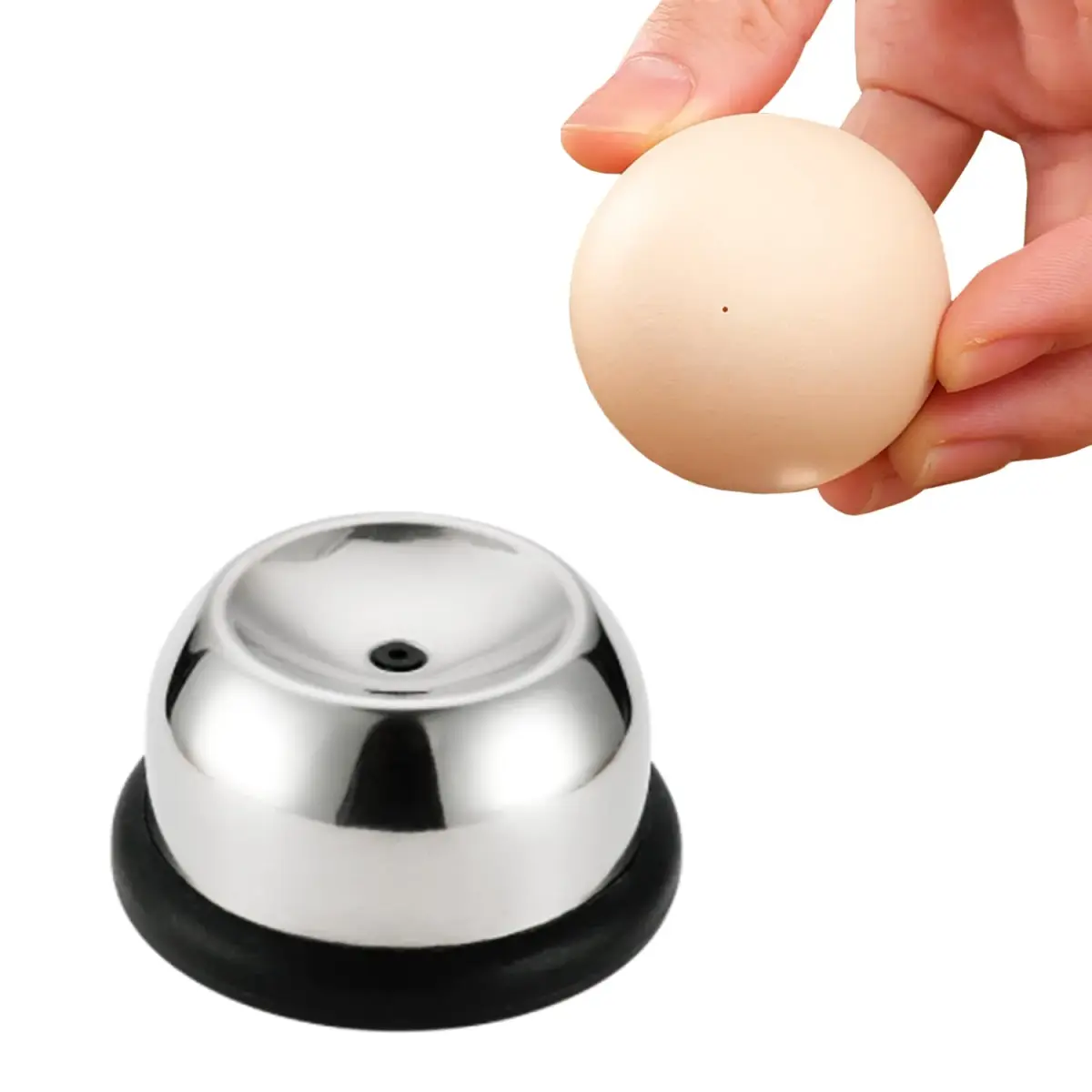 MIATTCLD Egg Piercer Stainless Steel Needle Egg Punch 26g (0.92 oz) | Prevents Breakage & Eases Peeling - main product image