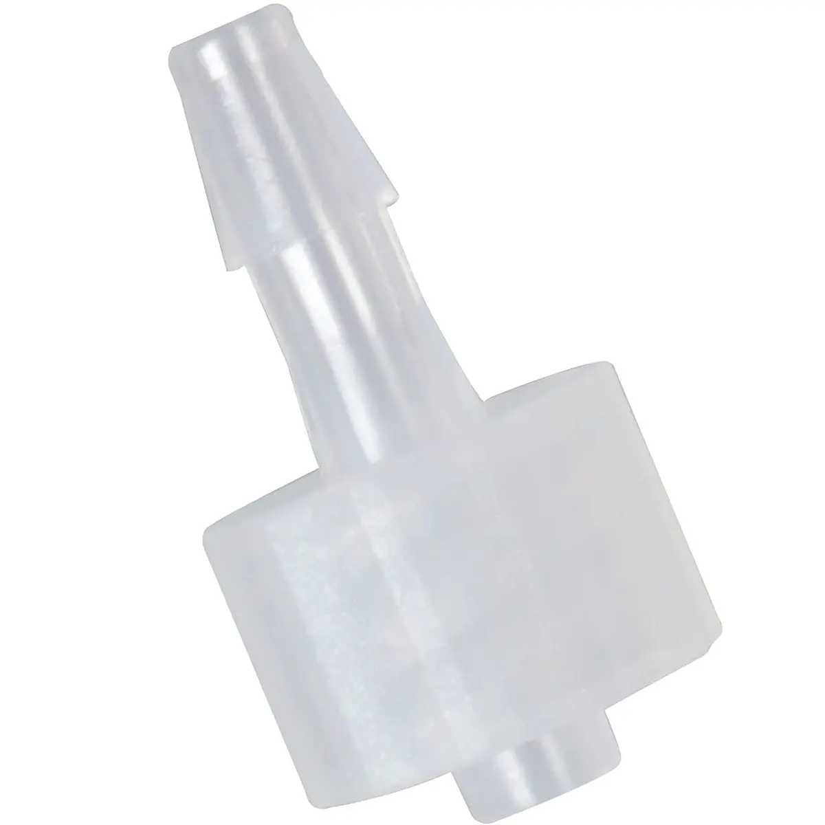 MEETOOT 10pcs Luer-to-Barb Adapter Male Luer with Lock Ring 1/8" Hose Barb Screw for Laboratory & Food Machinery - main product image