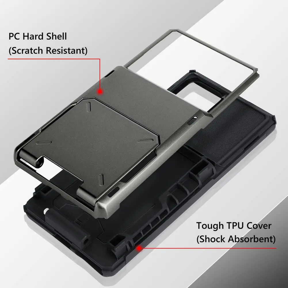 Marphe Wallet Case for Samsung Galaxy S22 Ultra | Card Slot & Heavy Duty Protection - view 2