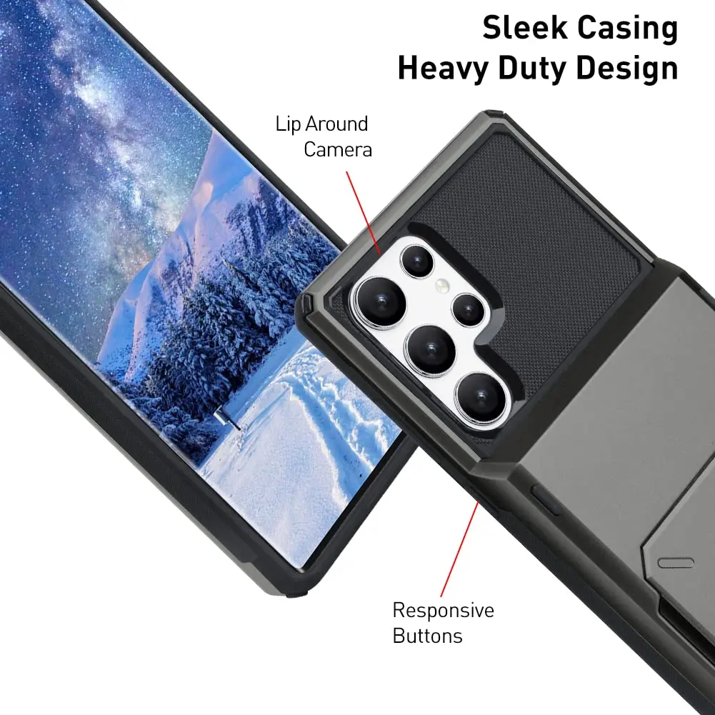 Marphe Wallet Case for Samsung Galaxy S22 Ultra | Card Slot & Heavy Duty Protection - view 4