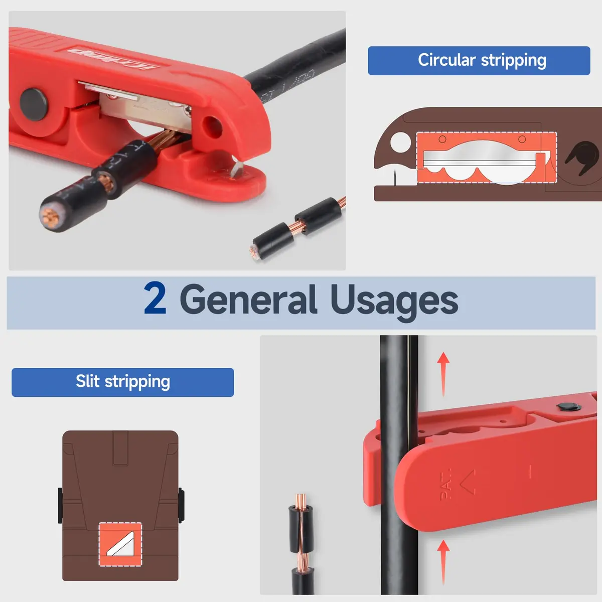 iCRIMP Round Cable Stripper for AWG 12 to 4/0 | Precise Cable Removal Tool - view 5