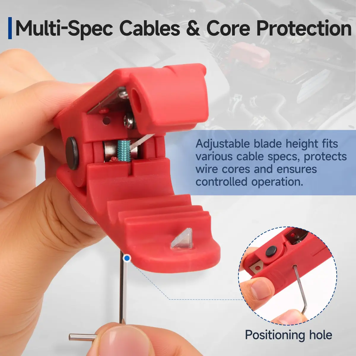 iCRIMP Round Cable Stripper for AWG 12 to 4/0 | Precise Cable Removal Tool - view 3