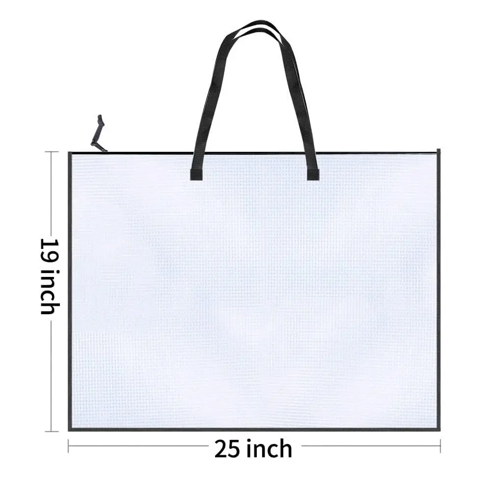 Opret Art Portfolio Bags 19x25 Inch Waterproof Vinyl with Handle and Zipper | Spacious & Durable for Artists - view 2