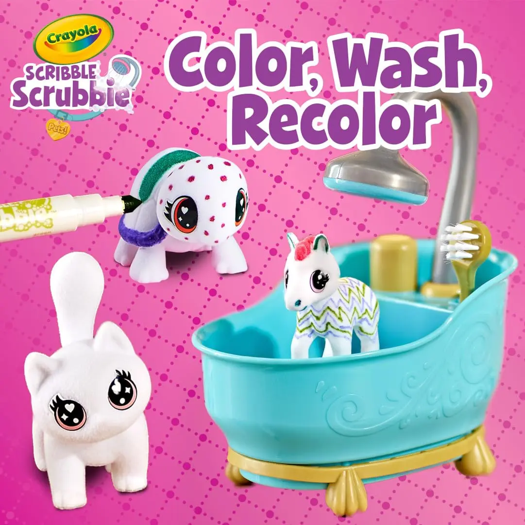 Crayola Scribble Scrubbie Pets Mega Set (25+ pcs) | Reusable Animal Toy for Kids 3+ - view 5