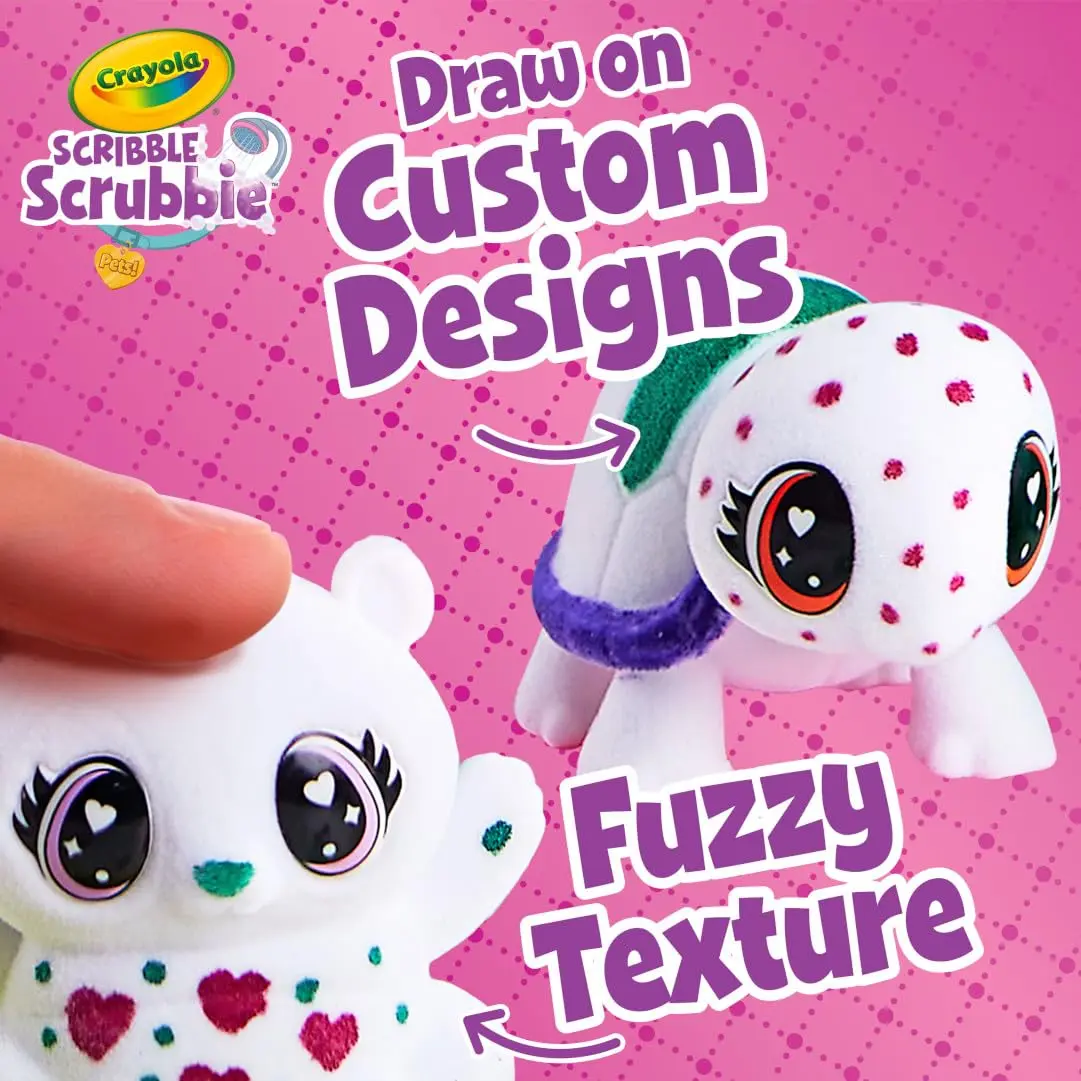 Crayola Scribble Scrubbie Pets Mega Set (25+ pcs) | Reusable Animal Toy for Kids 3+ - view 6