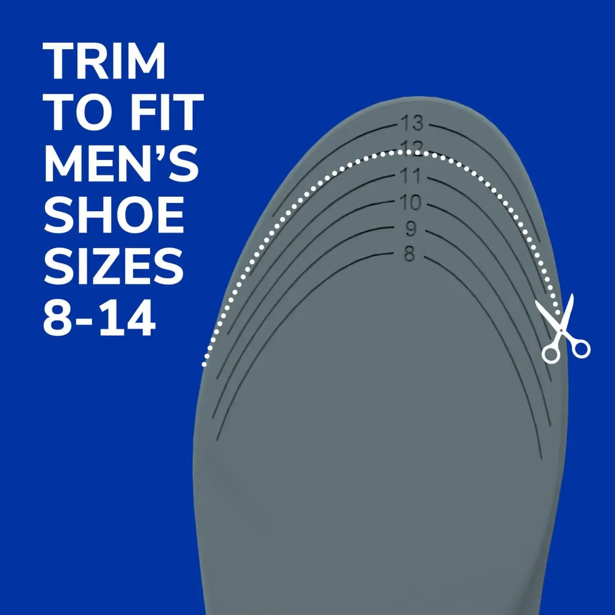 Dr. Scholl's Stability Support Insoles for Men, Size 8-14 (Gray) | FDA Approved Arch Support - view 6