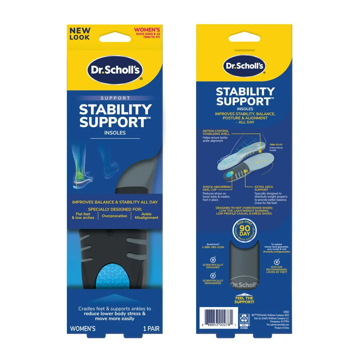 Dr. Scholl's Stability Support Insoles for Women, Size 6-10 (170g / 5.9oz) | FDA Approved Arch Support - view 9