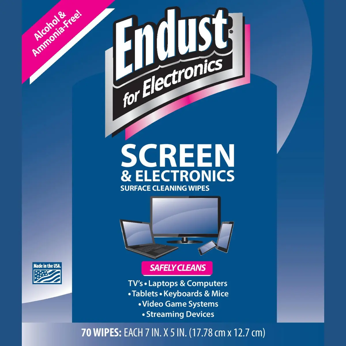 Norazza Endust For Electronics Screen & Surface Cleaning Wipes, 70 Wipes & Microfiber Towel | Alcohol & Ammonia Free - view 3
