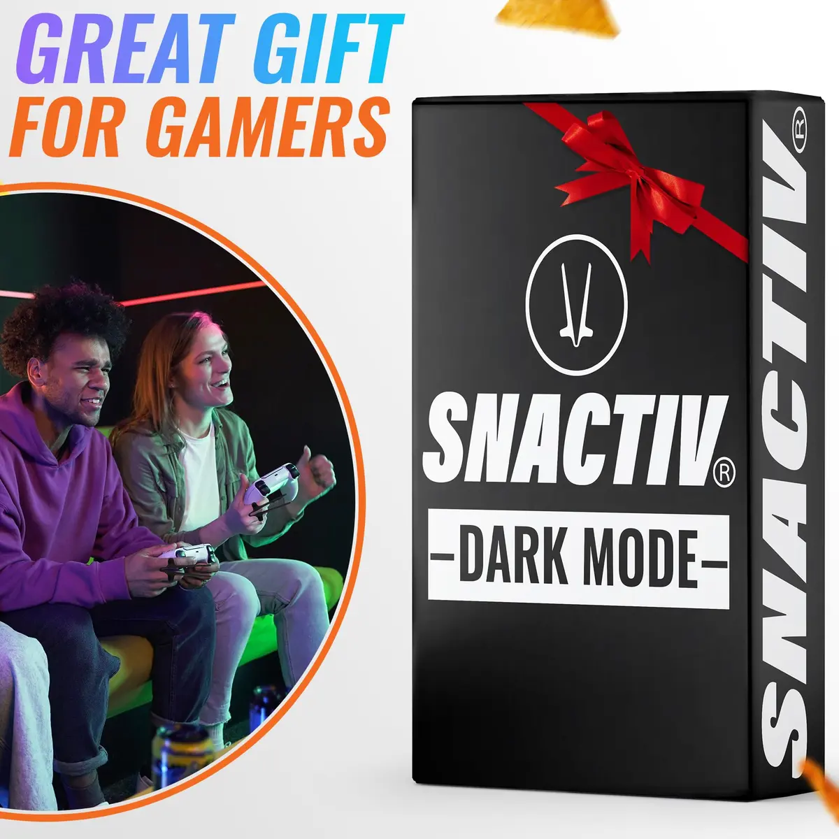SNACTIV PRO Finger Chopsticks for Gamers - Black, 1 Unit | Mess-Free Snacking Solution - view 8