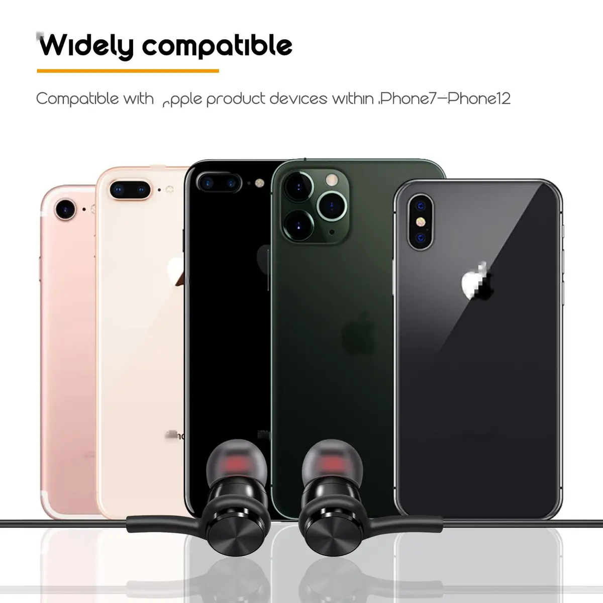 BCRKLO Wired Earphones in Ear Headphones Earbuds for iPhone 13 12/12 Mini 11 Pro/11 Pro Max Stereo Noise-Isolating, Silicone Comfort, 32Ω Impedance - view 5
