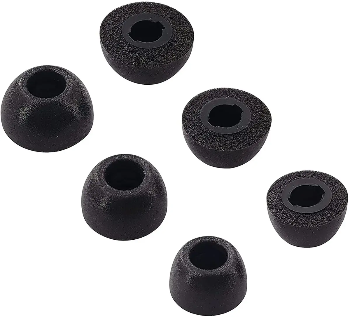 ALXCD Black Foam Eartips for Sony WF-1000XM4 Earbuds - S/M/L Sizes Included - main product image