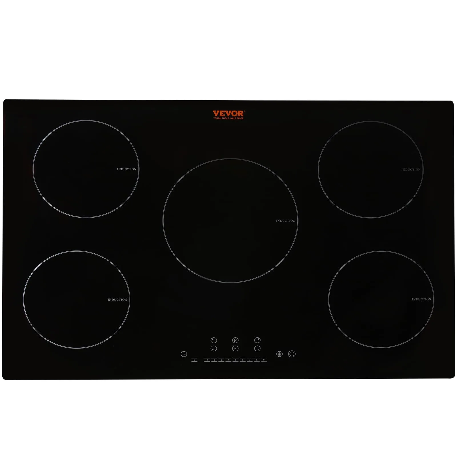 VEVOR 30-Inch 5-Burner Built-in Induction Electric Cooktop | 240V | Sensor Touch Control - main product image