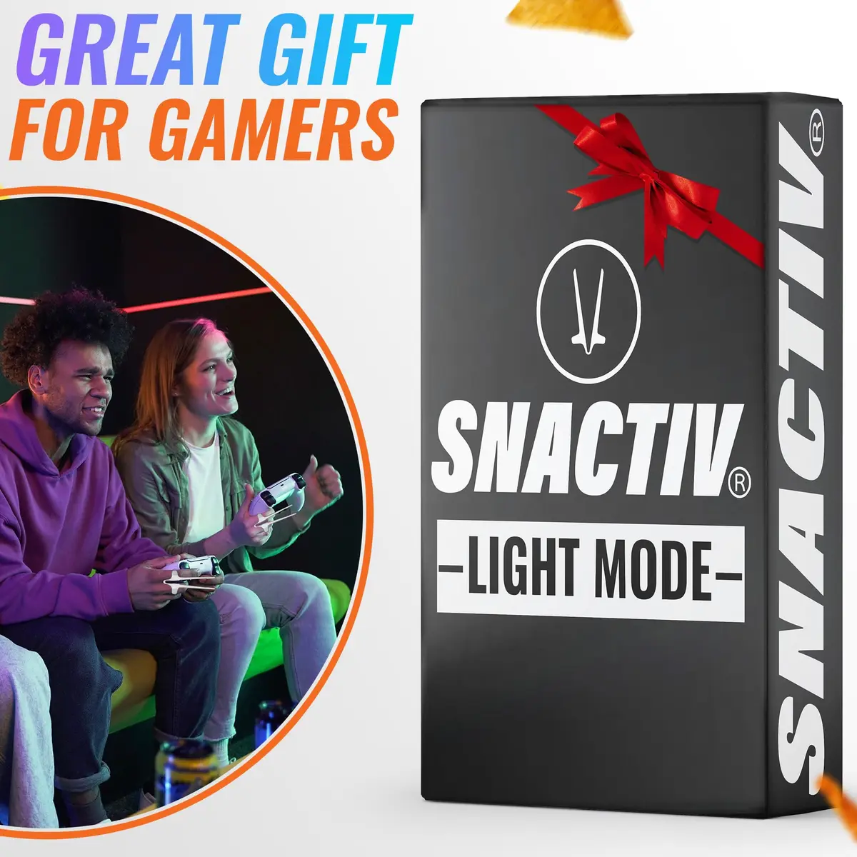 SNACTIV PRO Finger Chopsticks for Gamers - White, 10 inches (25.4 cm) | Mess-Free Snacking Solution for Gaming - view 8
