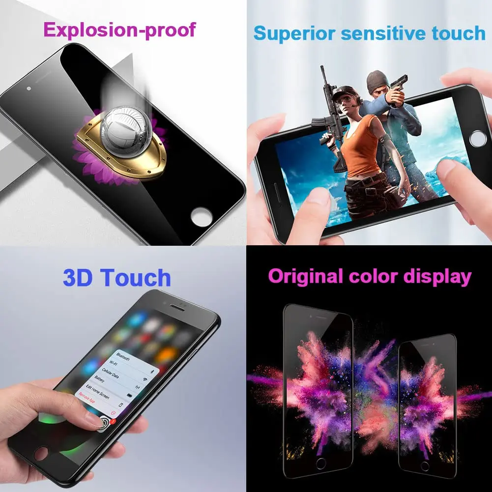 SIMDOG iPhone 8 Plus Screen Replacement 5.5 Inch Black | Incell Technology LCD Digitizer Assembly with Repair Tools - view 3