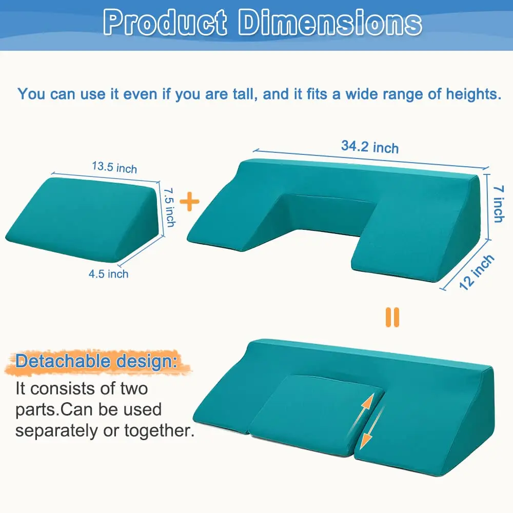 Mistuki Detachable Wedge Pillow for Side Sleepers & Bedridden Patients 86.4cm (34.2 inches) | Prevents Bedsores & Pressure Ulcers - view 2