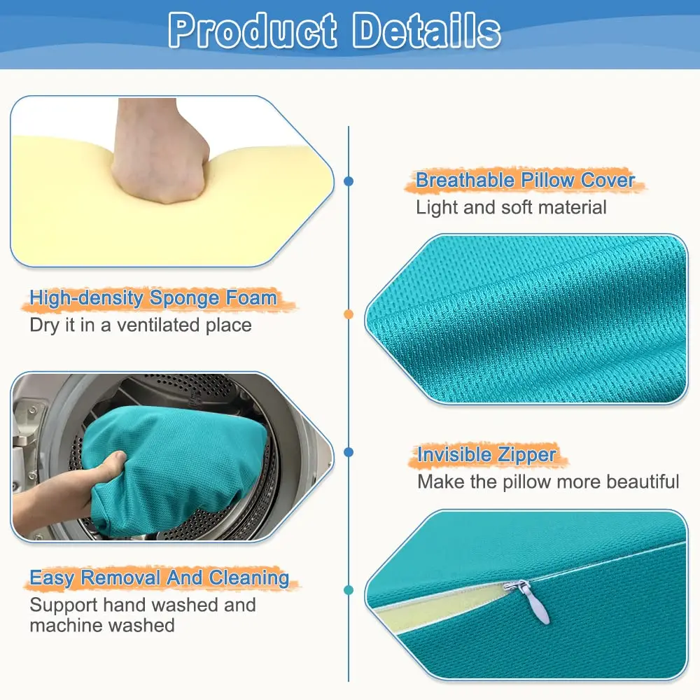 Mistuki Detachable Wedge Pillow for Side Sleepers & Bedridden Patients 86.4cm (34.2 inches) | Prevents Bedsores & Pressure Ulcers - view 4