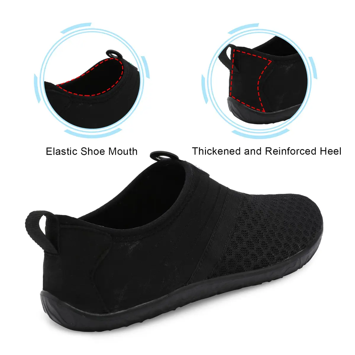 Spesoul Water Shoes Breathable Quick Dry Barefoot Aqua Socks for Pool & Beach 8-9 Women/6.5-7 Men | Outdoor Water Sports - view 5
