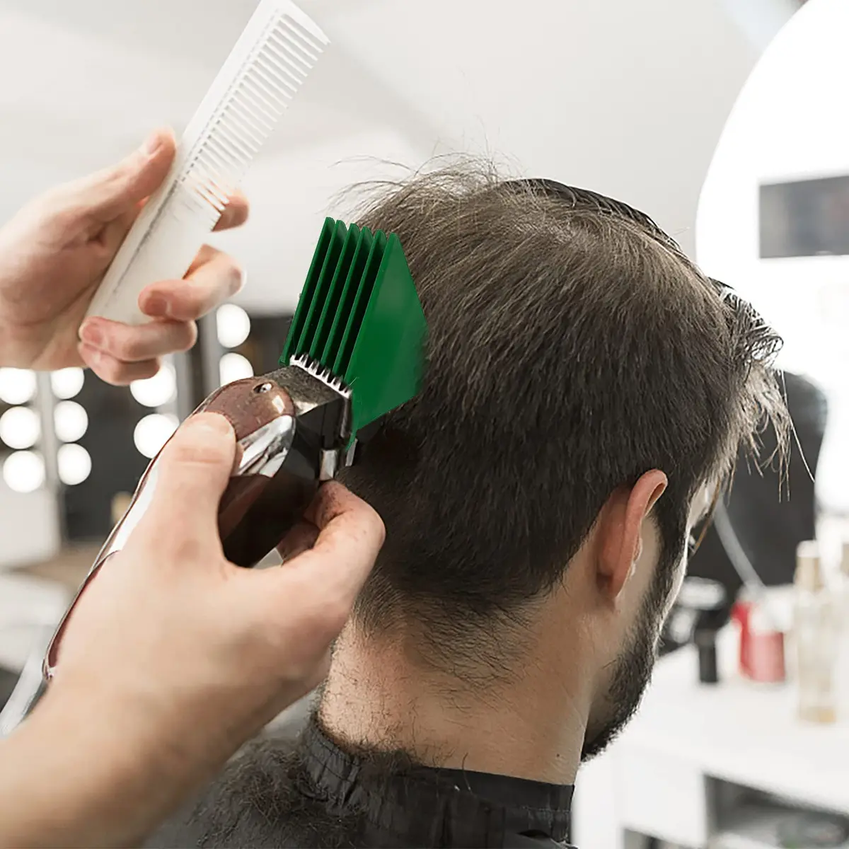AFANSO Green 8pcs 3 Inch Hair Clipper Guards Set | Extra Long Cut for Wahl Full Size Clippers - view 7