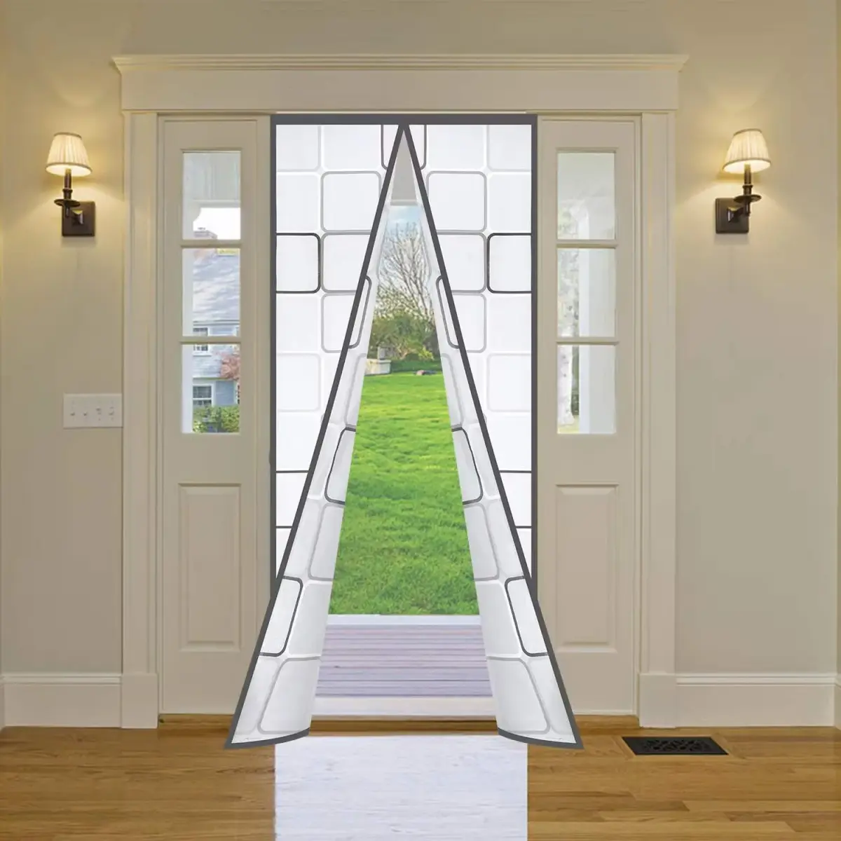 Alyseldy Magnetic Thermal Door Curtain 36" x 82" | Energy Saving Insulation for AC Rooms - main product image