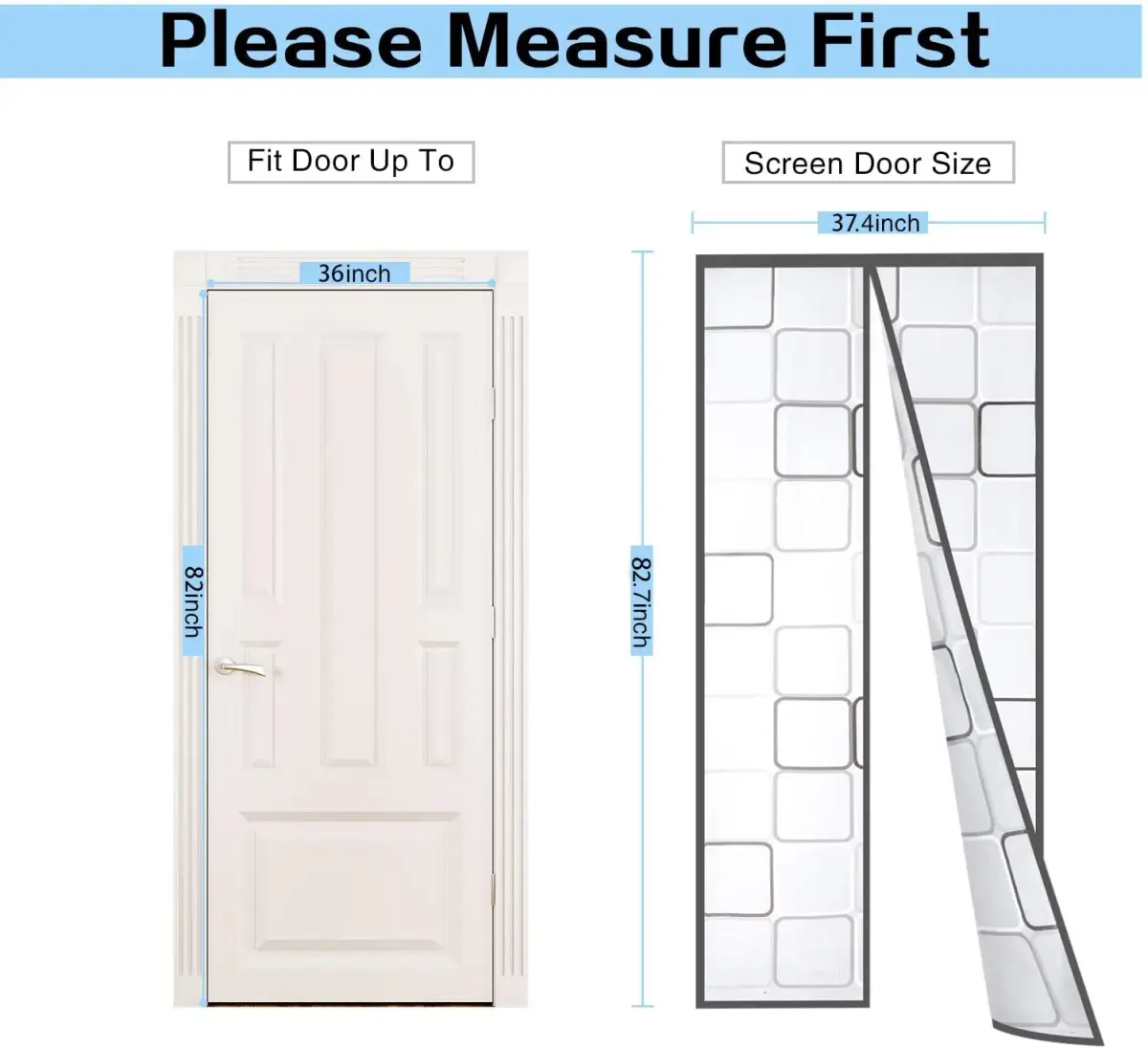 Alyseldy Magnetic Thermal Door Curtain 36" x 82" | Energy Saving Insulation for AC Rooms - view 6