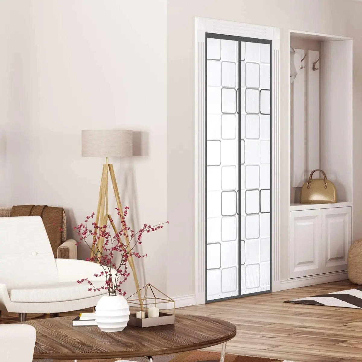 Alyseldy Magnetic Thermal Door Curtain 36" x 82" | Energy Saving Insulation for AC Rooms - view 8