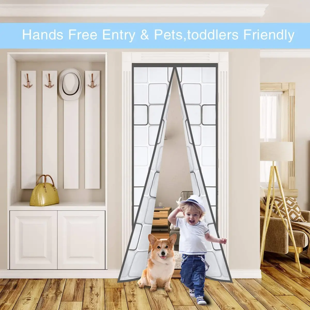 Alyseldy Magnetic Thermal Door Curtain 36" x 82" | Energy Saving Insulation for AC Rooms - view 4