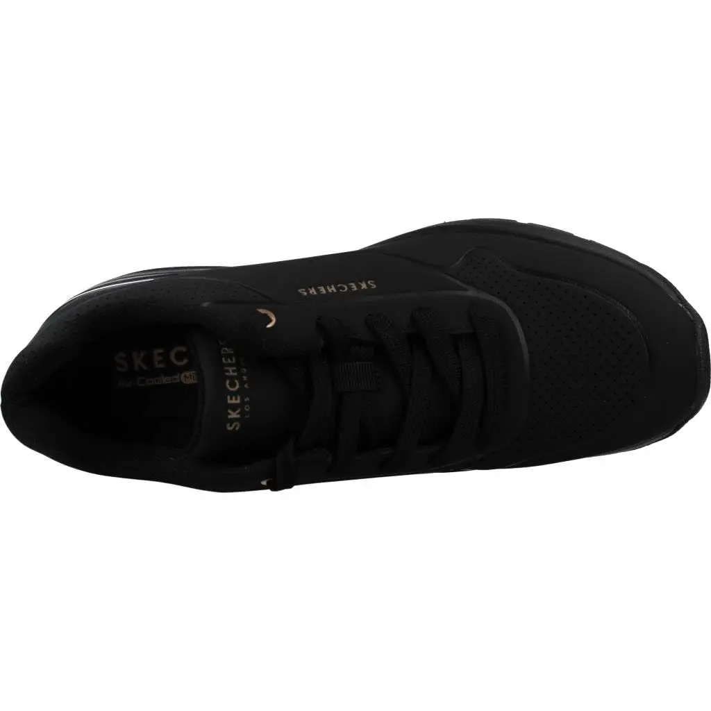 Skechers Million Air Elevated Air Women's Fashion Sneakers Black 2.5-inch Wedge Heel | Comfortable & Stylish - view 7
