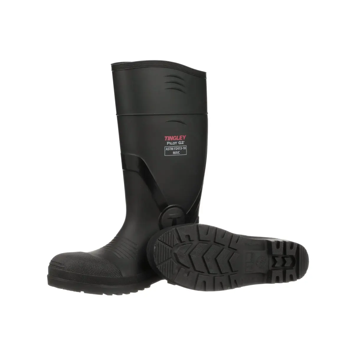 TINGLEY Pilot G2 General Purpose PVC Knee Boots with Composite Safety Toe, Size 11 (US) | Waterproof Work & Utility Footwear - main product image