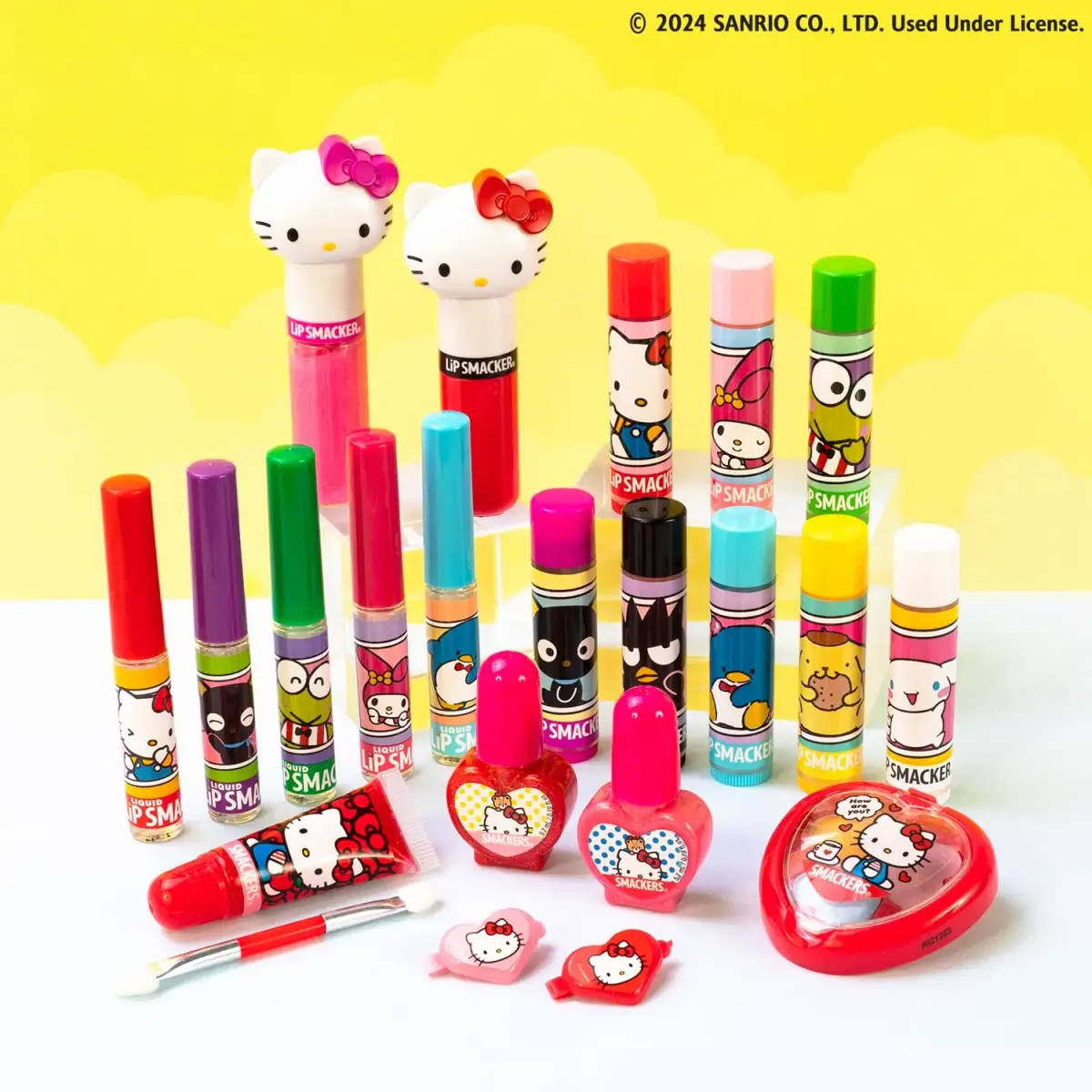 Lip Smacker Sanrio Hello Kitty Flavored Liquid Lip Gloss Set of 5 | 0.45 Fl Oz (13.3 ml) | Cruelty-Free - view 3