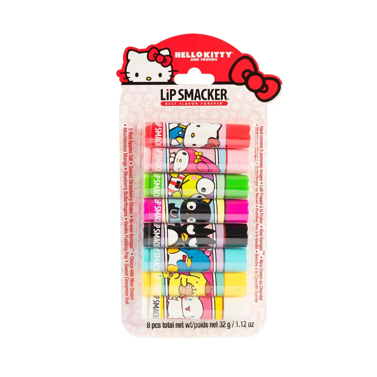 Lip Smacker Hello Kitty and Friends 8 Count Flavored Lip Balm Party Pack - main product image