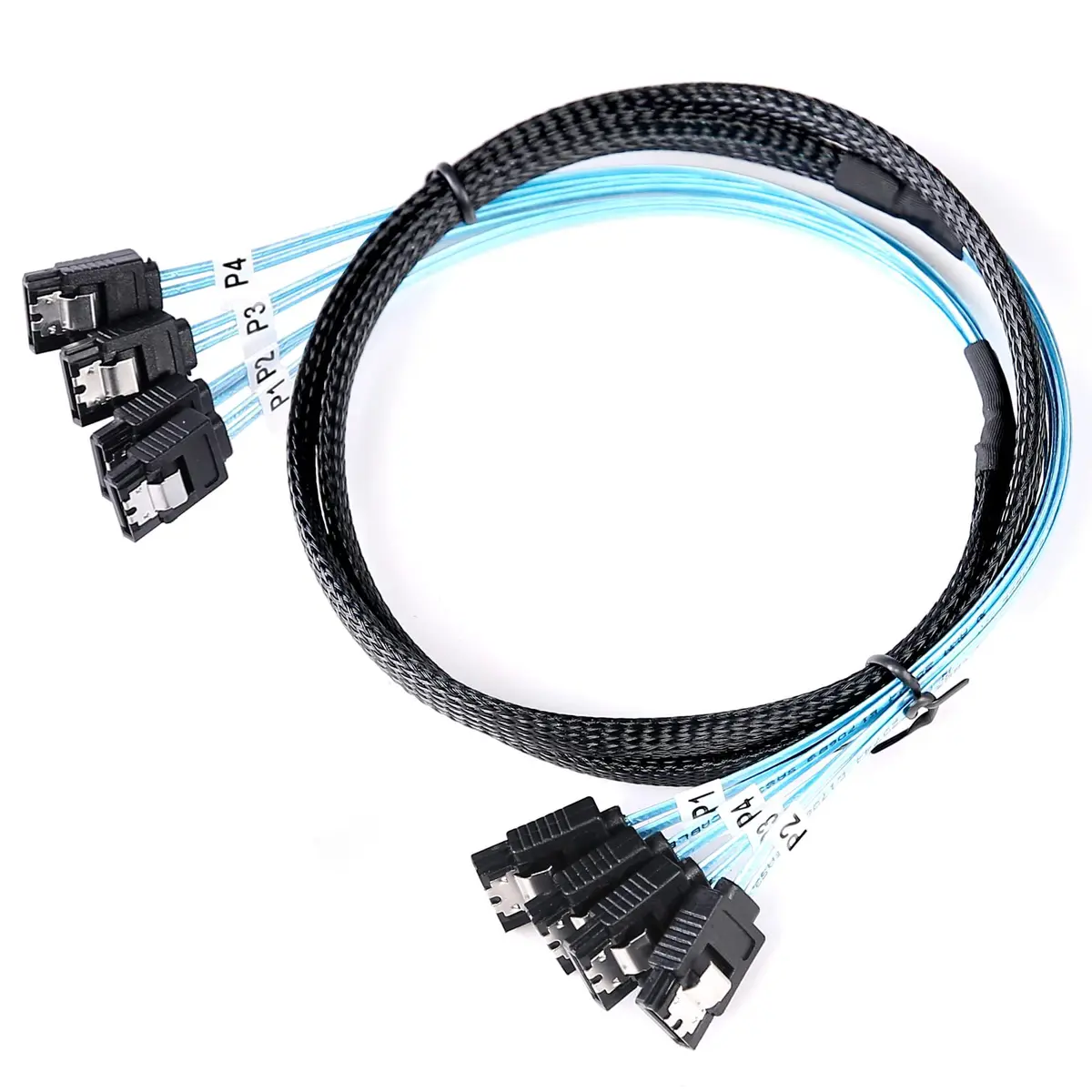 ADCAUDX SATA III Cable 1M (3.3FT) 4-Pack | 6Gbps Data Transfer for SSD HDD - main product image