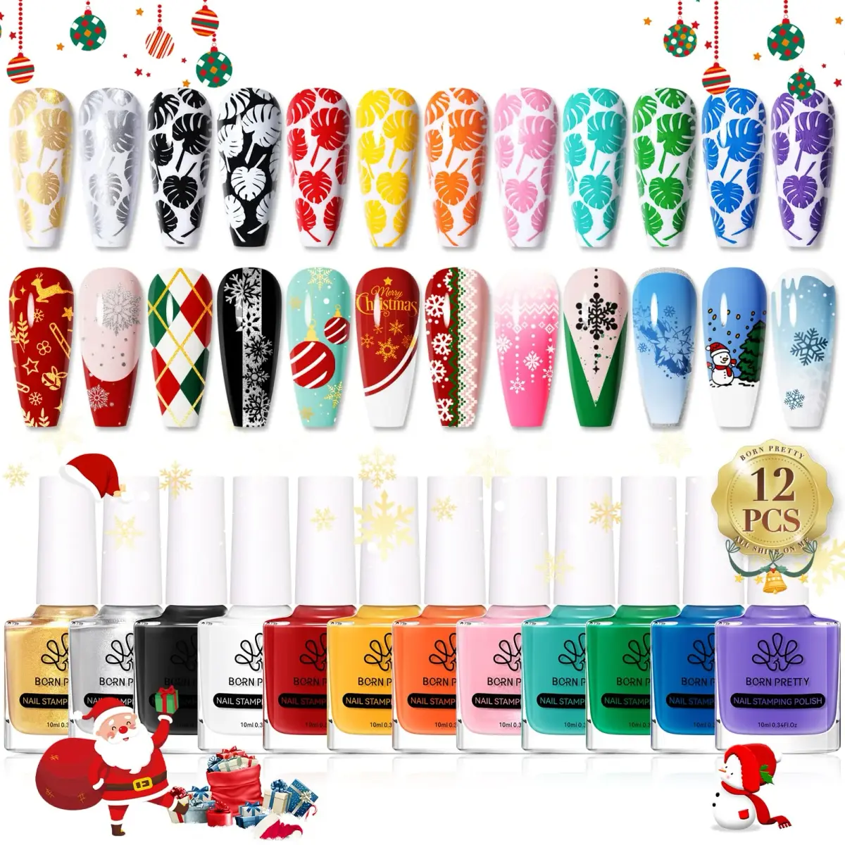 Born Pretty 12 Colors Gel Nail Polish Set | Perfect Transfer & Long-Lasting Manicure - main product image