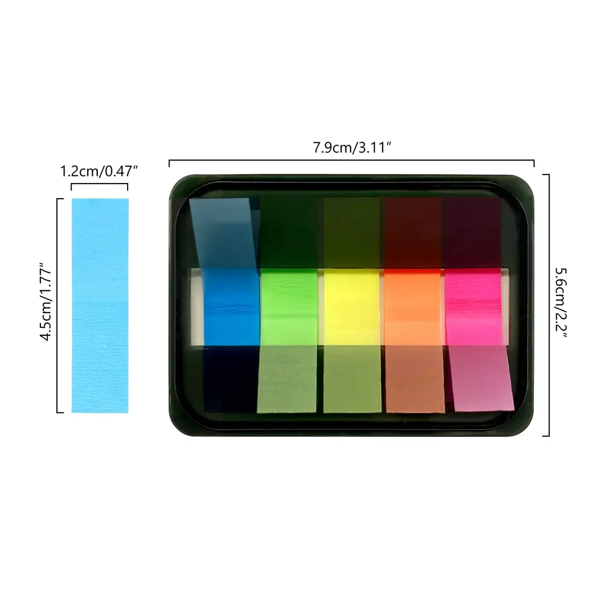 XLSFPY Transparent Sticky Index Tabs 300PCS (3 Packs) | Waterproof & Repositionable Page Markers for Books & Files - view 3