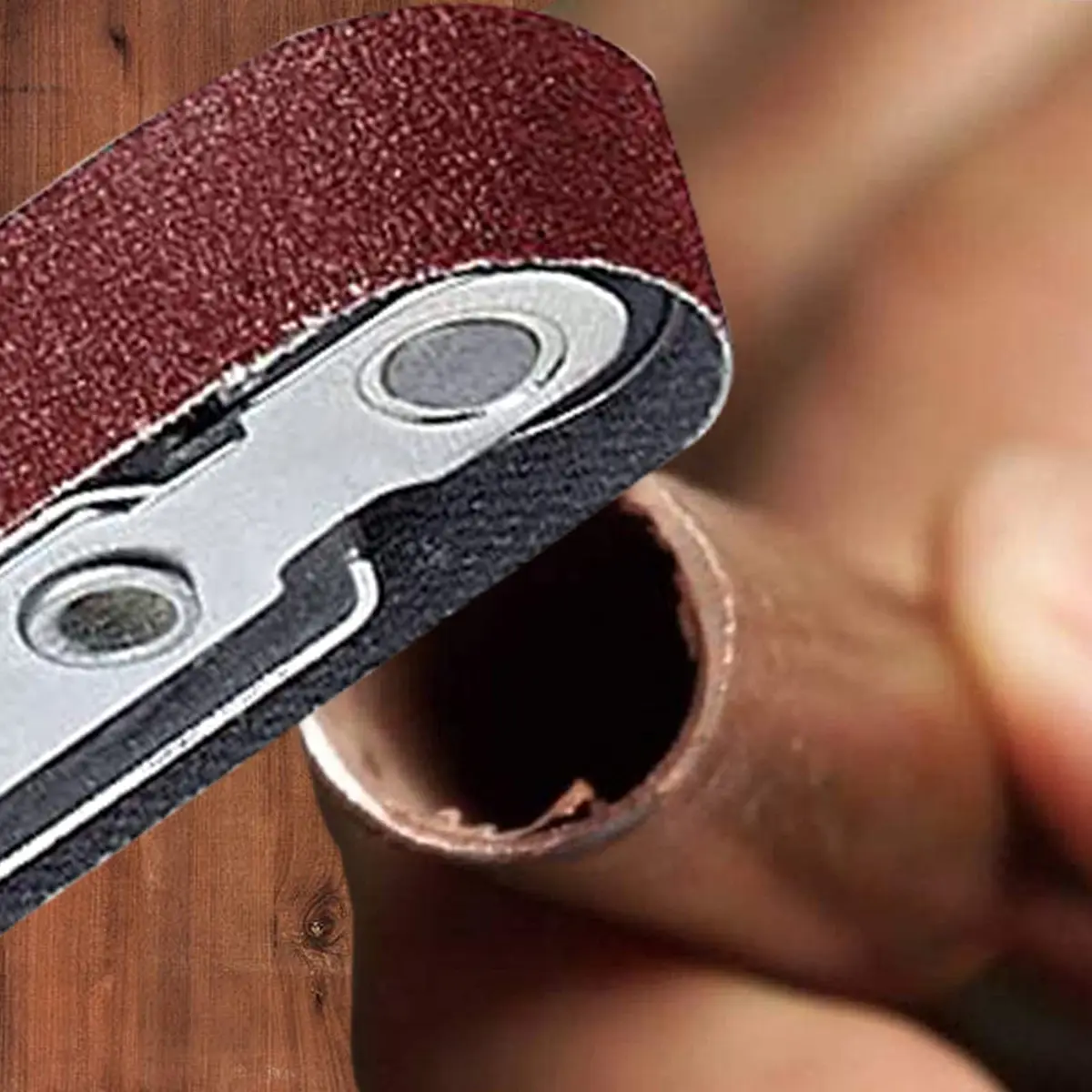 POTUINOM 50 Pack 1/2X18 Inch Sanding Belts 40 Grit | Aluminum Oxide for Fast Wood & Metal Sanding - view 5