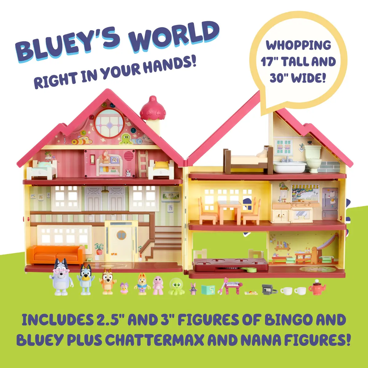 Bluey XL House Playset with Lights, Sounds & Dance Floor | Interactive Toy for Kids Ages 3+ - view 3