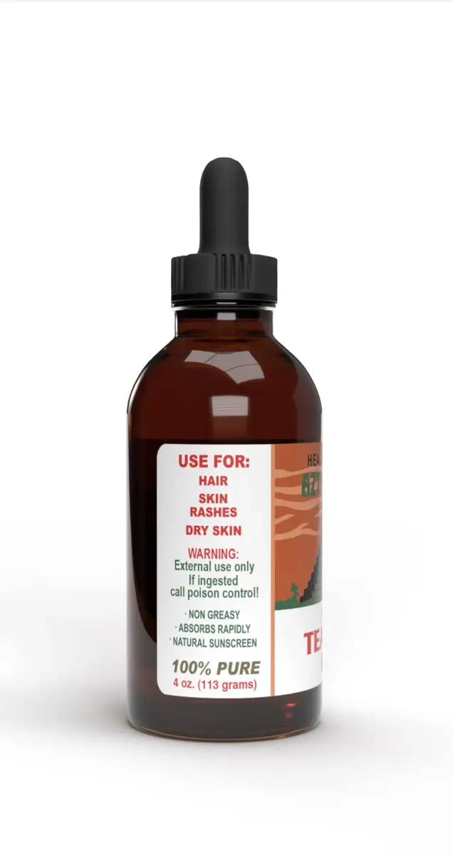 Aztec Secret Royal Tea Tree Oil 4 Fl Oz | Deep Moisturizer for Hair & Skin - view 8