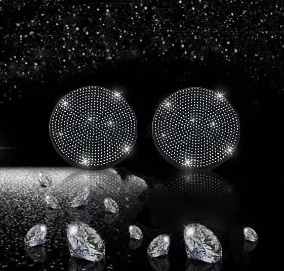 NBTEPEM Bling Car Cup Holder Coasters 2 pcs Black | Sparkle & Protect Your Car Interior - view 7