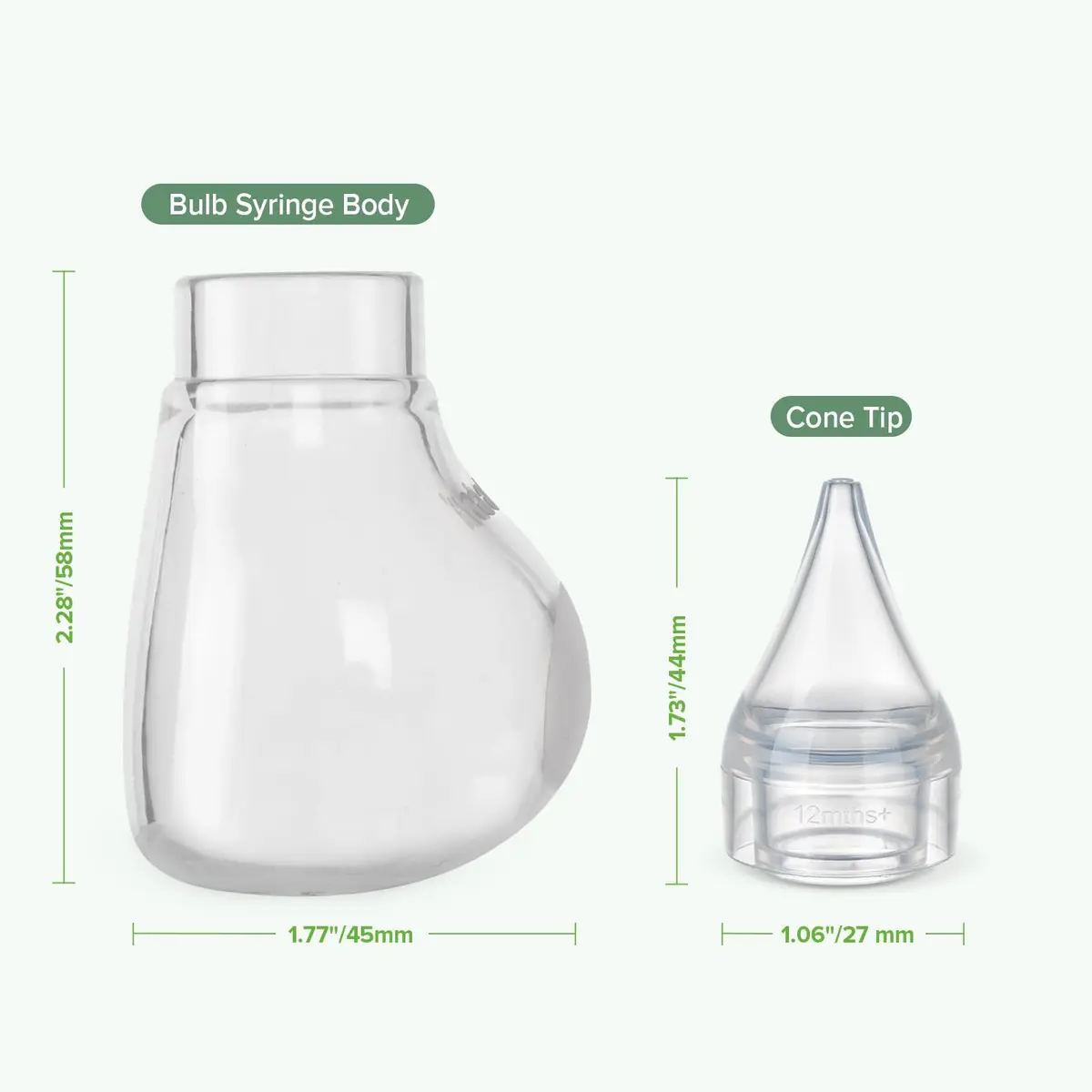 Haakaa Silicone Baby Nasal Aspirator, Nose Bulb Syringe | Gentle Mucus Removal for Infants - view 7