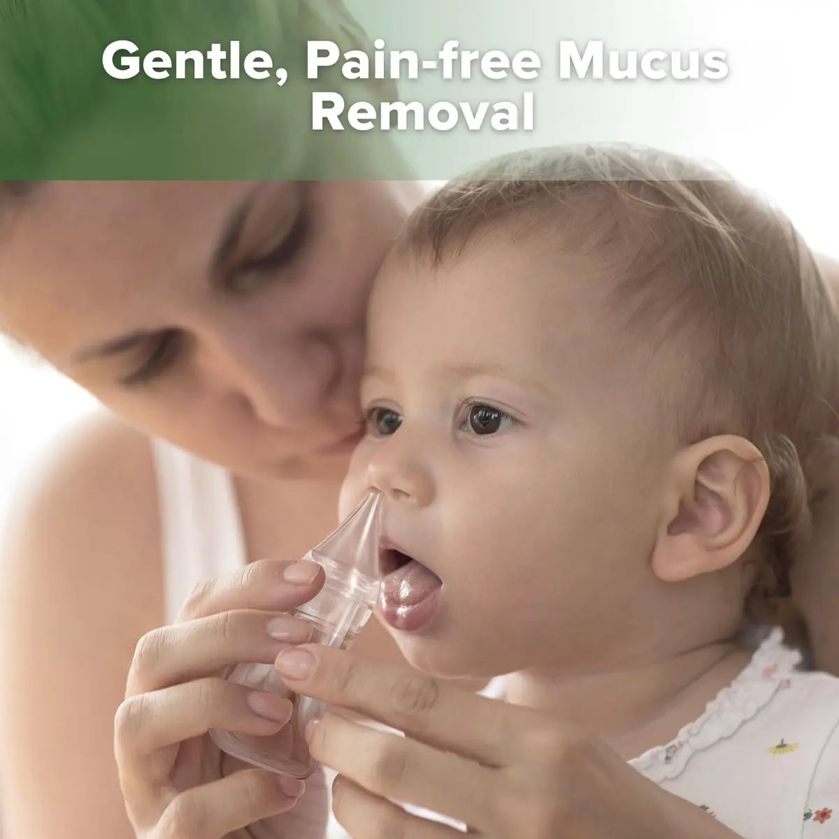 Haakaa Silicone Baby Nasal Aspirator, Nose Bulb Syringe | Gentle Mucus Removal for Infants - view 2