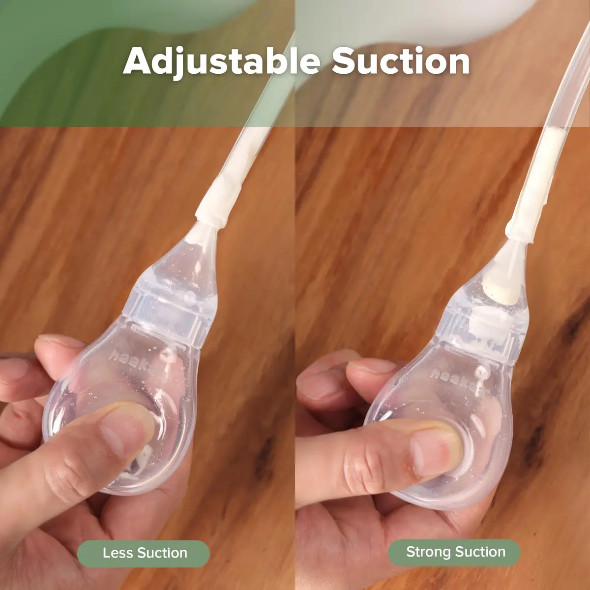 Haakaa Silicone Baby Nasal Aspirator, Nose Bulb Syringe | Gentle Mucus Removal for Infants - view 4