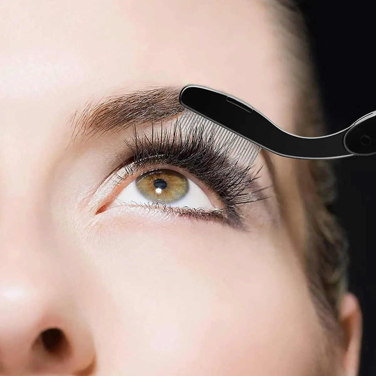 docolor Foldable Eyelash Comb Separator | Metal Comb for Mascara & Brows, Compact & Travel-Friendly - view 2