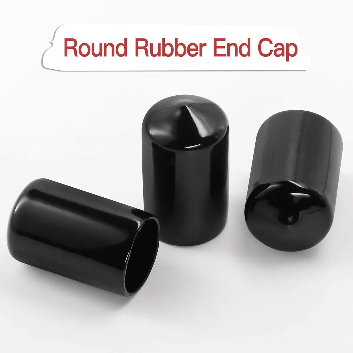 Jamiikury Rubber End Caps 12PCS Black | 16mm ID Round Tube Bolt Cover for Industrial & Scientific Use - view 6