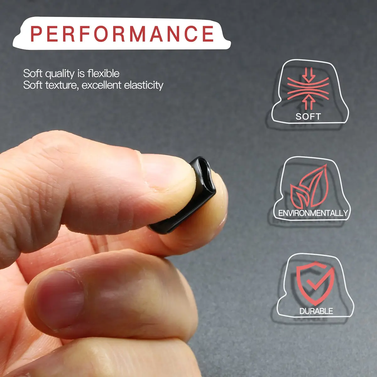 Jamiikury Screw Thread Protectors 5mm | Rubber End Caps for Bolts & Pipes (15mm length) - view 4