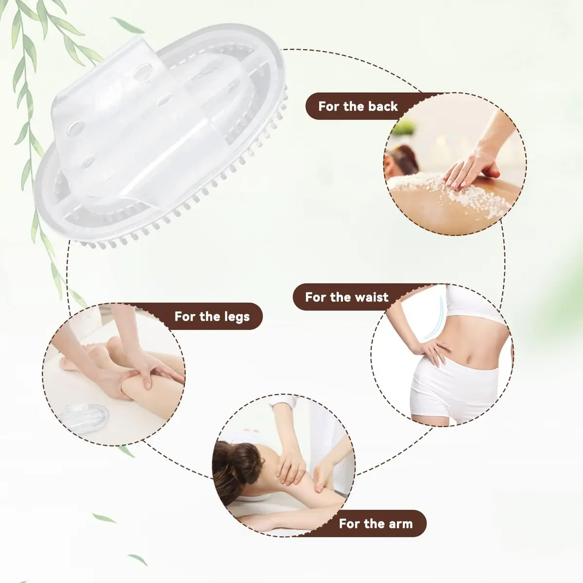 Agatige Meridian Massage Brush 14cm (5.5in) | Relieves Soreness & Fatigue - view 6