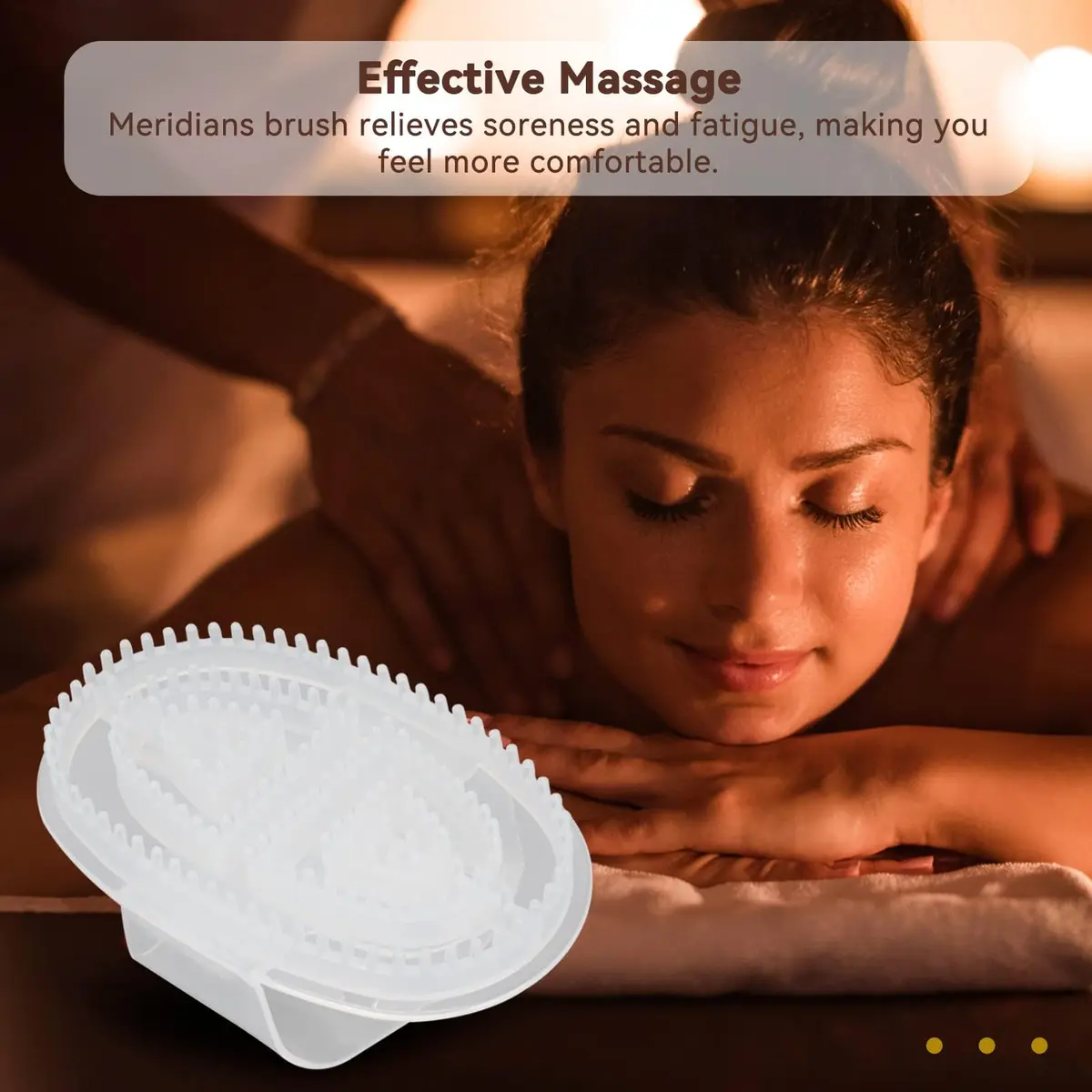 Agatige Meridian Massage Brush 14cm (5.5in) | Relieves Soreness & Fatigue - view 2