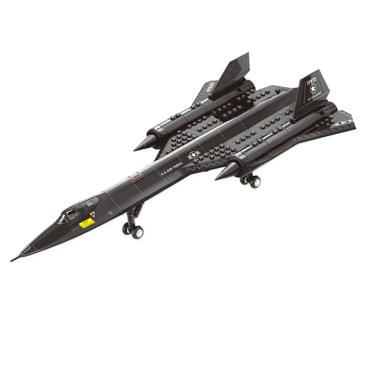SEMKY Military Series SR-71 Reconnaissance Aircraft Jet Blackbird Air Force Building Block Set 48.3cm (19 inches) | Educational STEM Toy - main product image